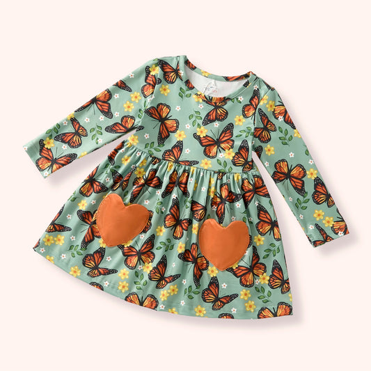 Monarch Meadow Dress